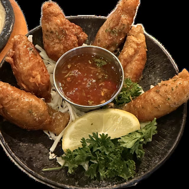 Chicken Skin Gyoza.
