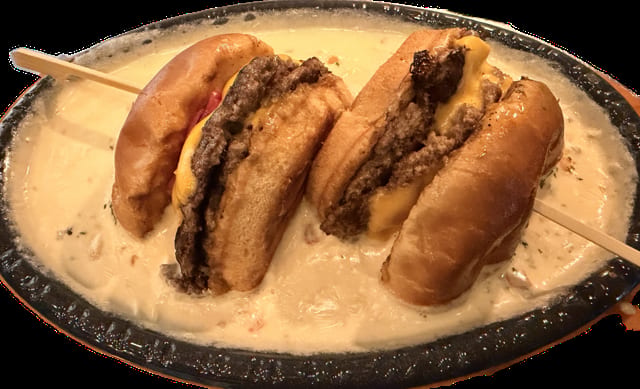 Wagyu Fondue Smashburger.